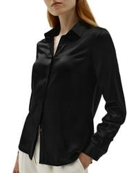 LILYSILK - Basic Concealed Placket Silk Shirt - Lyst
