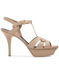Saint Laurent - Tribute Platform Sandals - Lyst