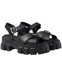 Prada - Monolith Rubber Sandals - Lyst
