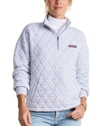 Vineyard Vines - Quilted Quarter Zip Sweatshirt - Lyst