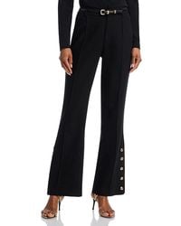 Aqua - Side Button Pants - Lyst