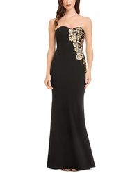strapless open back dress Dress The Population Emery Sequin Dress main image 0