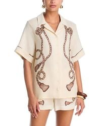 Yukio - Linen Short Sleeve Shirt - Lyst