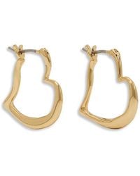 Kate Spade - Amour Heart Huggie Hoop Earrings - Lyst