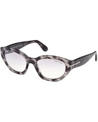Tom Ford - Geometric Square Acetate Sunglasses, 55Mm - Lyst
