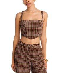L'Agence - Tiffany Corset Top - Lyst