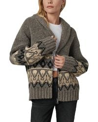 Joe's Jeans - The Inga V Neck Fair Isle Cardigan Sweater - Lyst