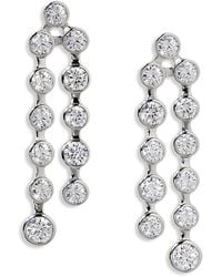 Nadri - Bklyn Cubic Zirconia Double Linear Drop Earrings - Lyst