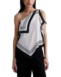 AG Jeans - Border Print Scarf Top - Lyst