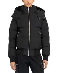 Moose Knuckles - Cloud Shearling Trim Down Bomber Jacket - Lyst