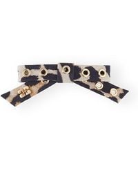 Ganni - Eyelet Bow Barrette - Lyst