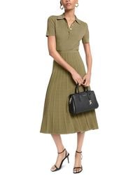 Michael Kors - Fit & Flare Polo Midi Dress - Lyst