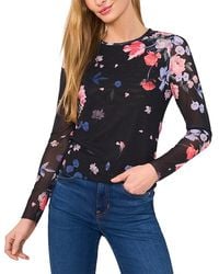 Ted Baker - Long Sleeved Mesh Top - Lyst