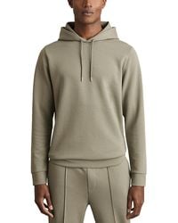 Reiss - Fabien Interlock Hoodie - Lyst
