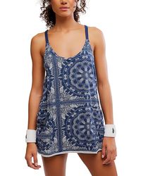 epstein painting of bill clinton in blue dress Free People Movement Hot Shot Mini Dress  Fitness Hub Shop