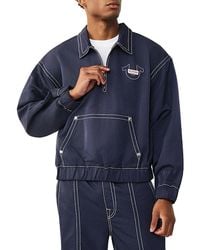 TRUE RELIGION - Bit T Popover Logo Sweatshirt - Lyst