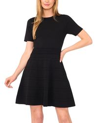 Ted Baker - Short Sleeve Round Neck Mini Flare Dress - Lyst