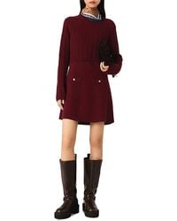 Maje - Knit Dress With Removable Sweater - Lyst