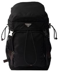 Prada - Speedrock Re-Nylon And Leather Backpack - Lyst
