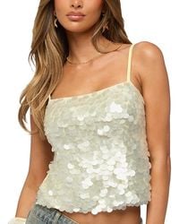 Edikted - Macy Backless Sequin Top - Lyst