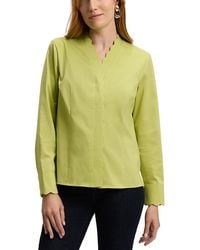 Foxcroft - Bridget Matte Sateen Shirt - Lyst