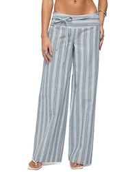 Edikted - Chera Striped Wide Leg Pants - Lyst