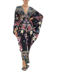 CAMILLA - Silk Swim Cover-Up Kaftan - Lyst