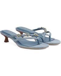Rag & Bone - Sammie Buckle Kitten Heel Sandals - Lyst