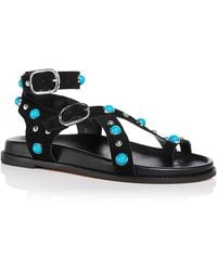 Aqua - X Ava Phillippe Jazzy Embellished Sandals - Lyst
