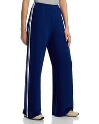Aqua - Simone Side Stripe Wide Leg Sweatpants - Lyst