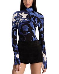 Alice + Olivia - Delaina Turtleneck Top - Lyst