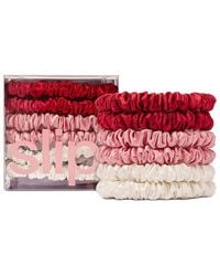 Slip - Pure Silk Skinny Scrunchies, Set Of 6 - Lyst
