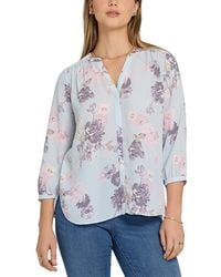 NYDJ - Pintuck Blouse - Lyst