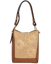 Strathberry - Lana Midi Floral Bucket Bag - Lyst