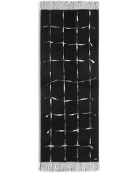 Fraas - V Punch Needle Windowpane Scarf - Lyst
