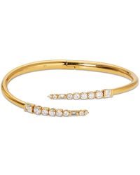 Nadri - Cubic Zirconia Bypass Bangle Bracelet - Lyst