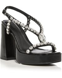 Aqua - Disco Platform Sandals - Lyst