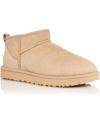 UGG - Classic Ultra Mini Shearling Booties - Lyst