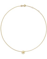 Tory Burch Kira Enamel Pendant Necklace in Gold (Metallic) - Lyst