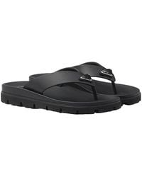 Prada - Rubber Thong Sandals - Lyst