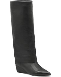 Charles David - Perez Leather Knee High Boots - Lyst