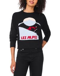 Vince Camuto - Les Alpes Motif Crewneck Sweater - Lyst