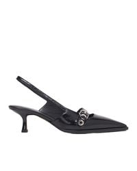 Maje - Leather Slingback Pumps - Lyst