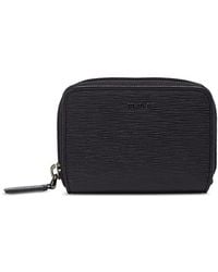 Tumi - Nassau Slg Leather Embossed Zip Card Case - Lyst