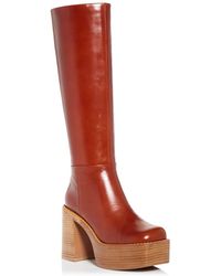 the band knee high platform boot jeffrey campbell