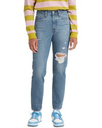 Levi's Denim Wedgie Icon High Rise Fray 