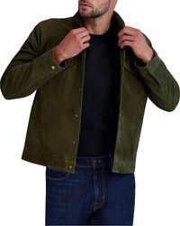Cole Haan - Suede Trucker Jacket - Lyst