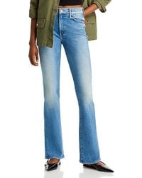 Mother - The Outsider Sneak High Rise Flare Jeans - Lyst