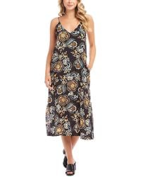 Karen Kane - Side Slit Midi Dress - Lyst