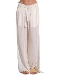 Elan - Sheer Wide Leg Cover Up Pants - Lyst